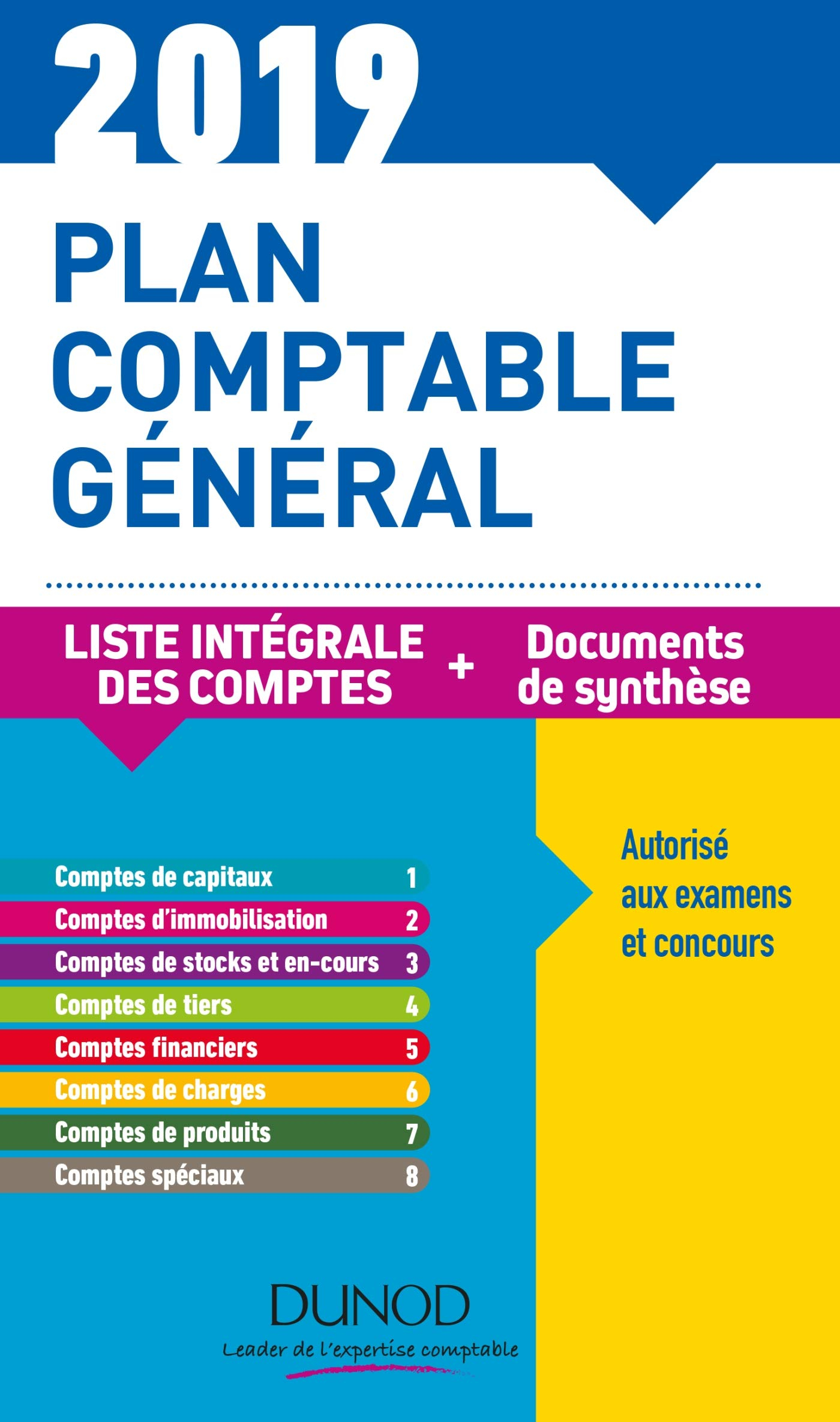 Plan comptable général 2019 : liste intégrale des comptes + documents de synthèse