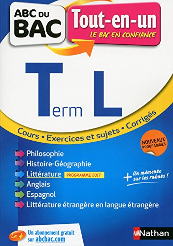 Terminale L, tout-en-un : nouveaux programmes