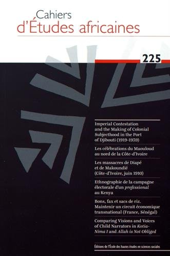 Cahiers d'études africaines, n° 225