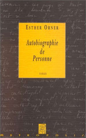 Autobiographie de personne