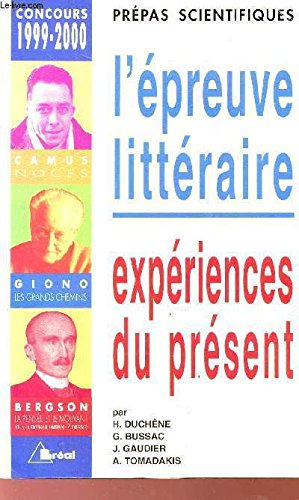 Expériences du présent