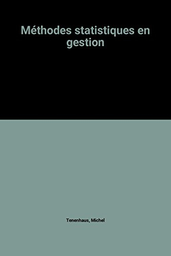 Méthodes statistiques en gestion