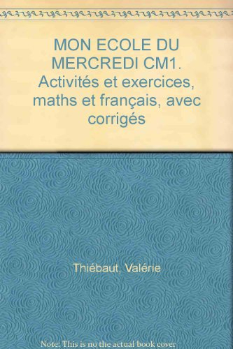 Mon école du mercredi CM1