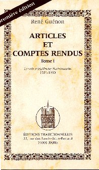 articles et comptes rendus. Vol. 1. Le voile d'Isis, Etudes traditionnelles : 1925-1950