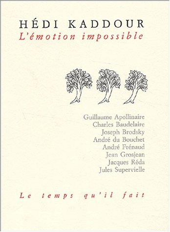 L'Emotion impossible : lectures de poésie