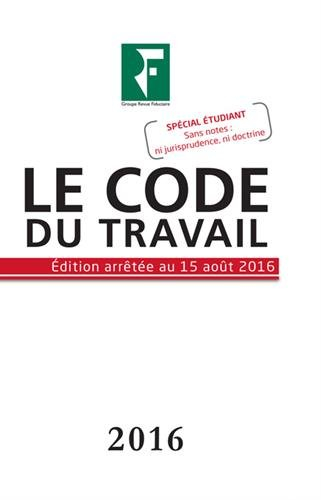 Le code du travail 2016