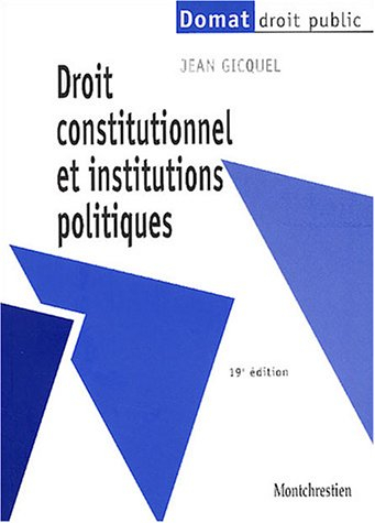 droit constitutionnel et institutions politiques