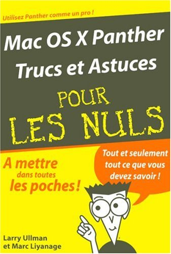 Mac OS X Panther trucs et astuces pour les nuls