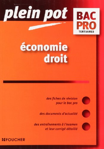 Economie, droit bac pro tertiaires