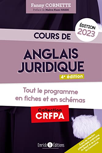 Cours d'anglais juridique 2023 : tout le programme en fiches et en schémas