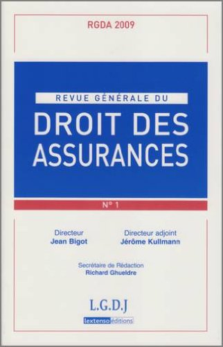 Revue générale du droit des assurances, n° 1 (2009)