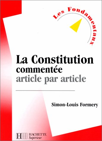 la constitution commentée article par article