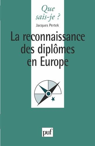 la reconnaissance des diplômes en europe