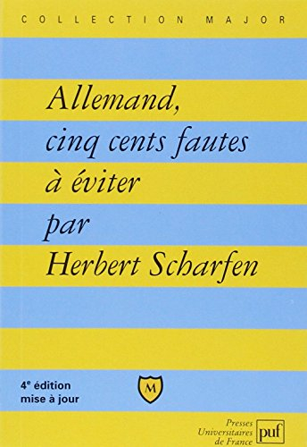 Allemand, cinq cents fautes à éviter : avec exercices corrigés