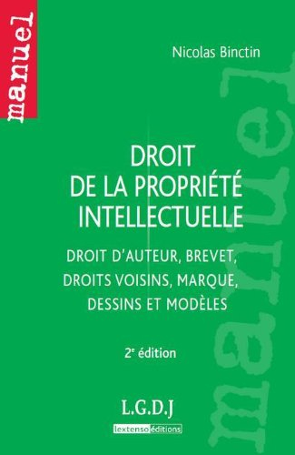Droit de la propriété intellectuelle : droit d'auteur, brevet, droits voisins, marque, dessins et mo