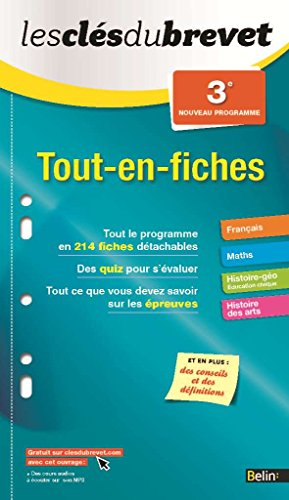 Tout-en-fiches, 3e : nouveau programme