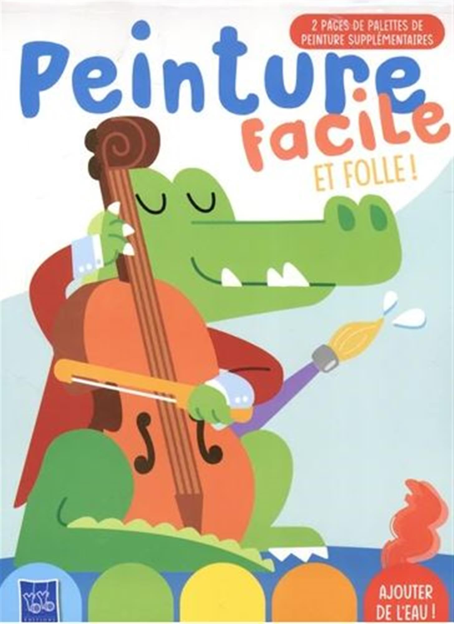 Peinture facile et folle ! : le crocodile