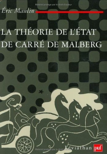 La théorie de l'Etat de Carré de Malberg