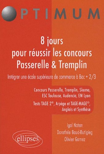8 jours pour réussir les concours Passerelle 1 & Tremplin : intégrer une école supérieure de commerc