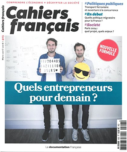 Cahiers français, n° 403. Quels entrepreneurs pour demain ?
