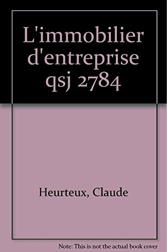 L'Immobilier d'entreprise
