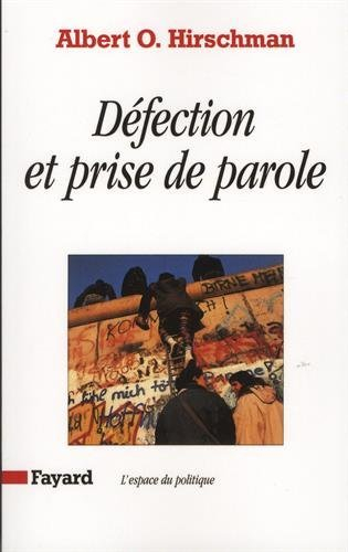 Défection et prise de parole : théorie et applications