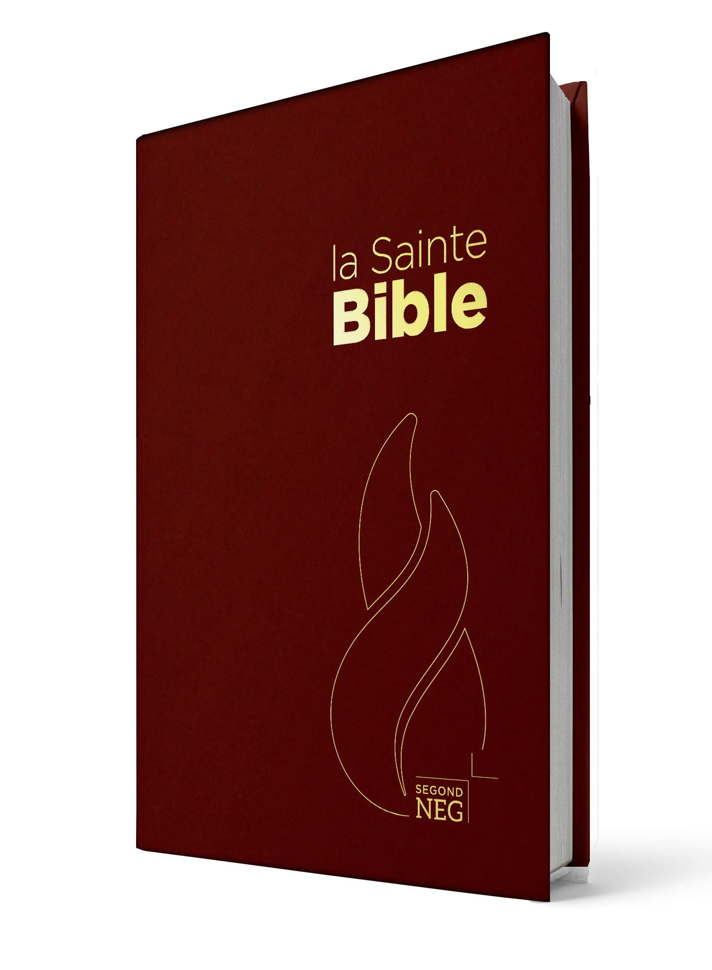La sainte Bible : nouvelle édition de Genève, Segond, Neg compact, grenat