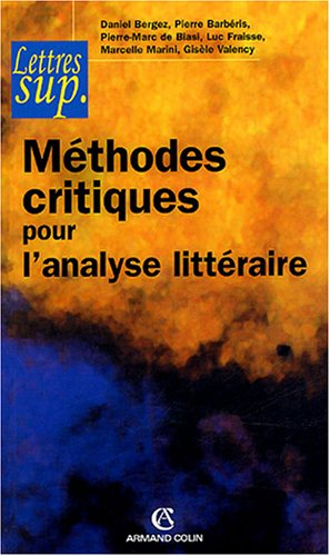 Méthodes critiques pour l'analyse littéraire
