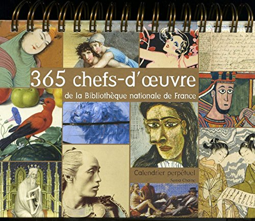 365 chefs-d'œ,uvre de la bibliothèque nationale de france - calendrier perpétuel