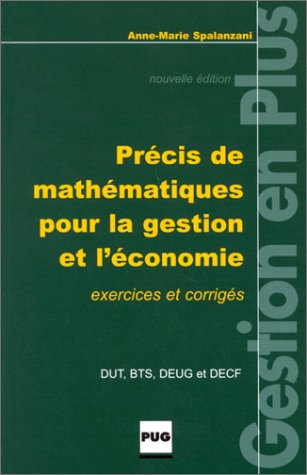 Précis de mathématiques pour la gestion et l'économie