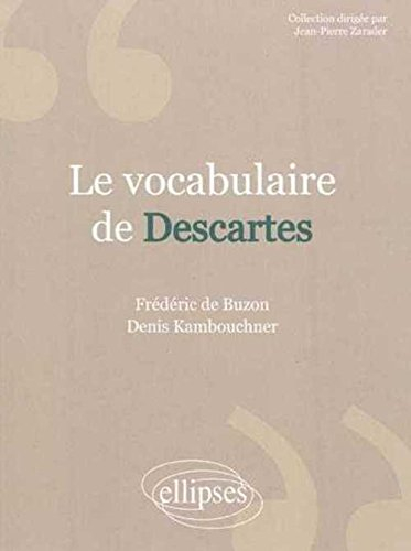 Le vocabulaire de Descartes