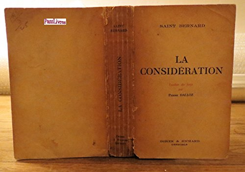 saint-bernard. la considération. trad. par dalloz.