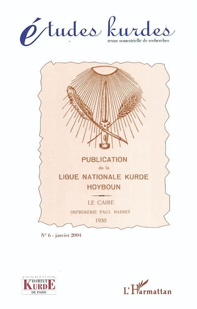 Etudes kurdes, n° 6