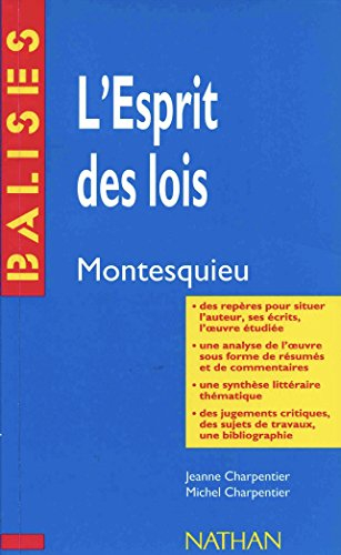 De l'esprit des lois, Montesquieu
