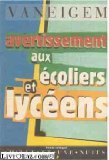 avertissement aux écoliers et lycéens