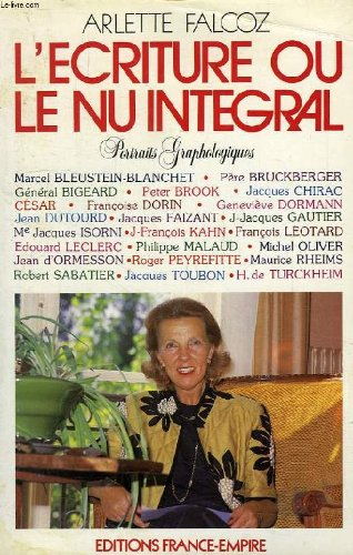 l'Écriture ou le nu intégral