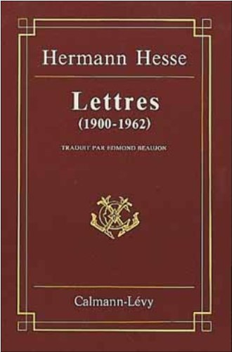 Lettres : 1900-1962
