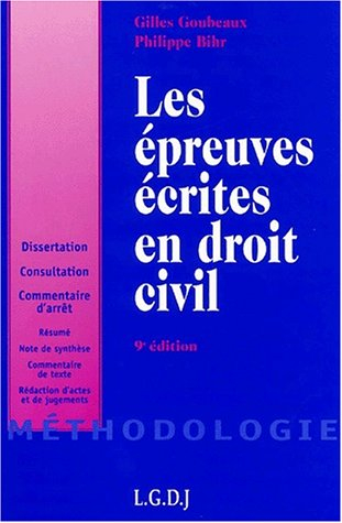 Les épreuves écrites en droit civil