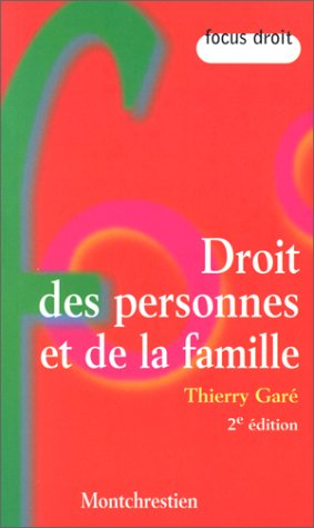 droits des personnes et de la famille