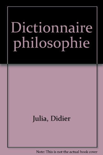 dictionnaire philosophie