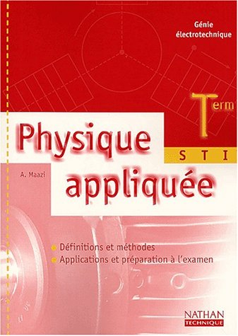 Physique appliquée, terminale STI, génie électrotechnique