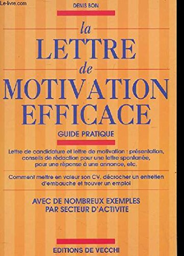 la lettre de motivation efficace