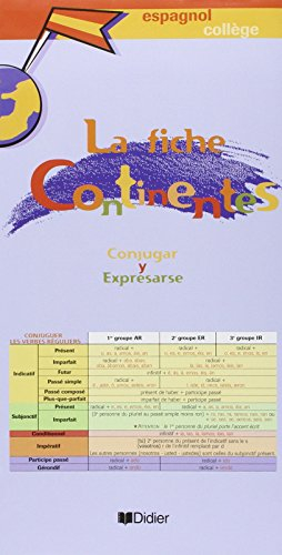 La fiche Continentes, collège