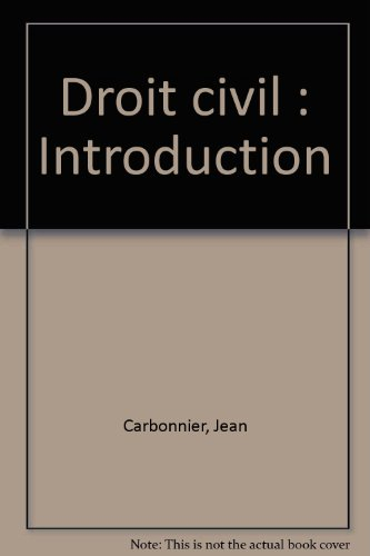 droit civil : introduction