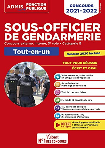 Sous-officier de gendarmerie : concours externe, interne, 3e voie, catégorie B : tout-en-un, concour