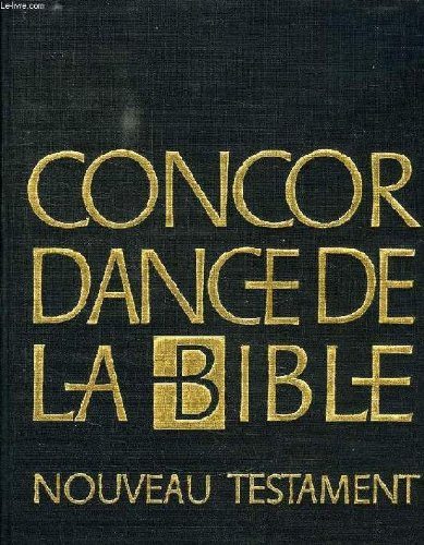 concordance de la bible - nouveau testament