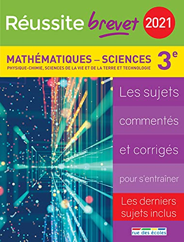 Mathématiques, sciences, physique chimie, sciences de la vie et de la Terre et technologie, collège 