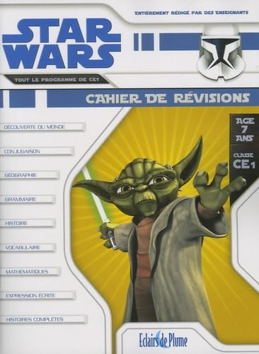 Star Wars cahier de révisions, âge 7 ans, classe CE1