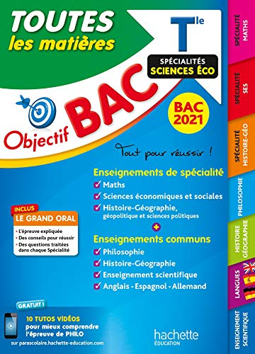 Toutes les matières terminale spécialités sciences éco : bac 2021