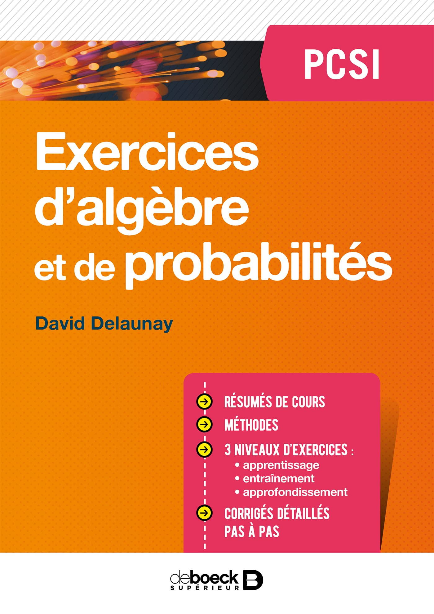 Exercices d'algèbre et de probabilités PCSI